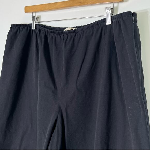 Eileen Fisher Black Cropped Pants Side Zip 3X - Picture 3 of 6